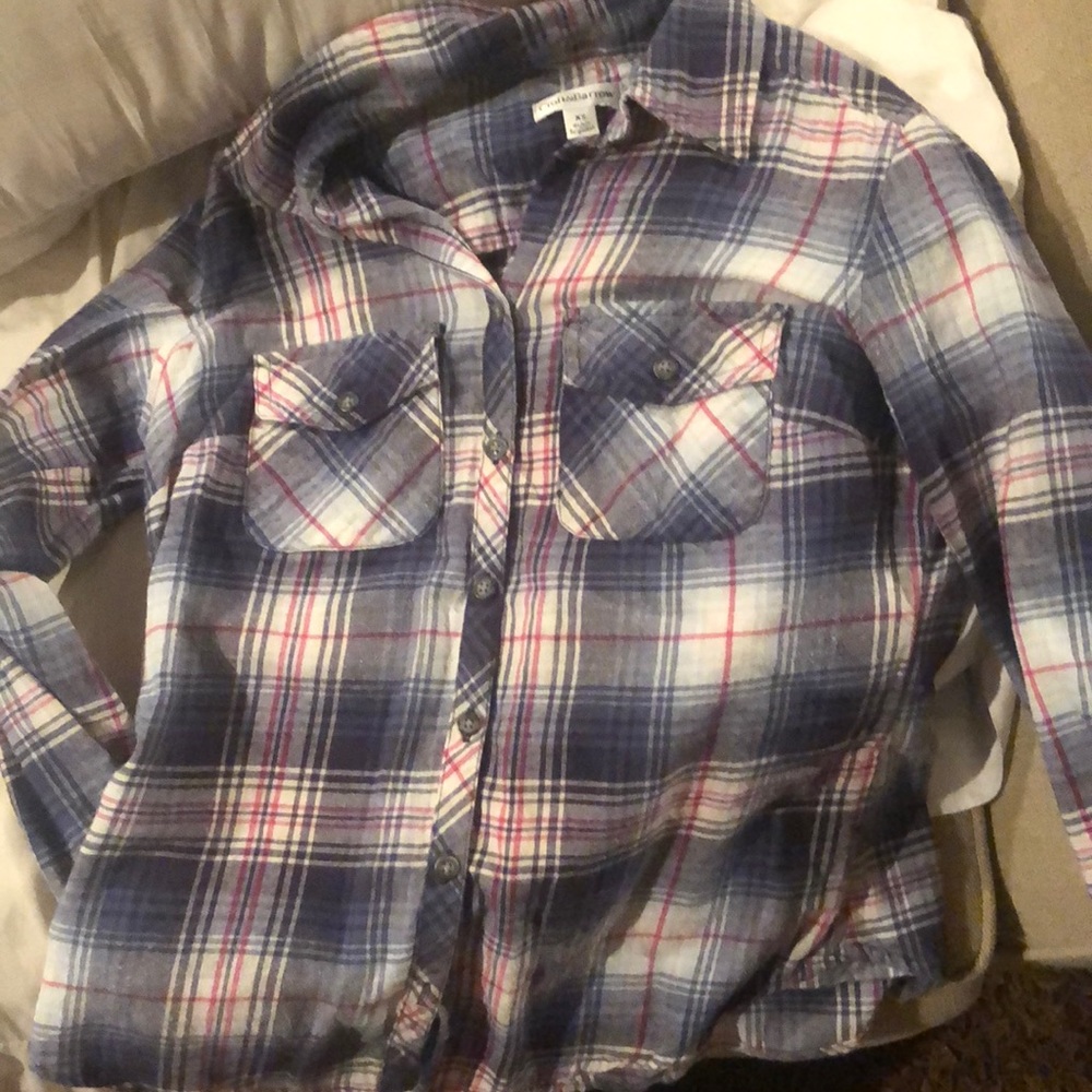 plaid long sleeve woman’s